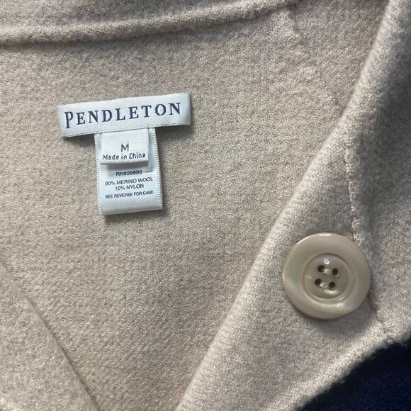 Pendleton womans wool reversable coat size medium-preowned - Picture 4 of 7